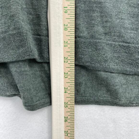 Madewell Merino Wool Sweater Women's Size M Grayish Green High Low Hem - Picture 8 of 11